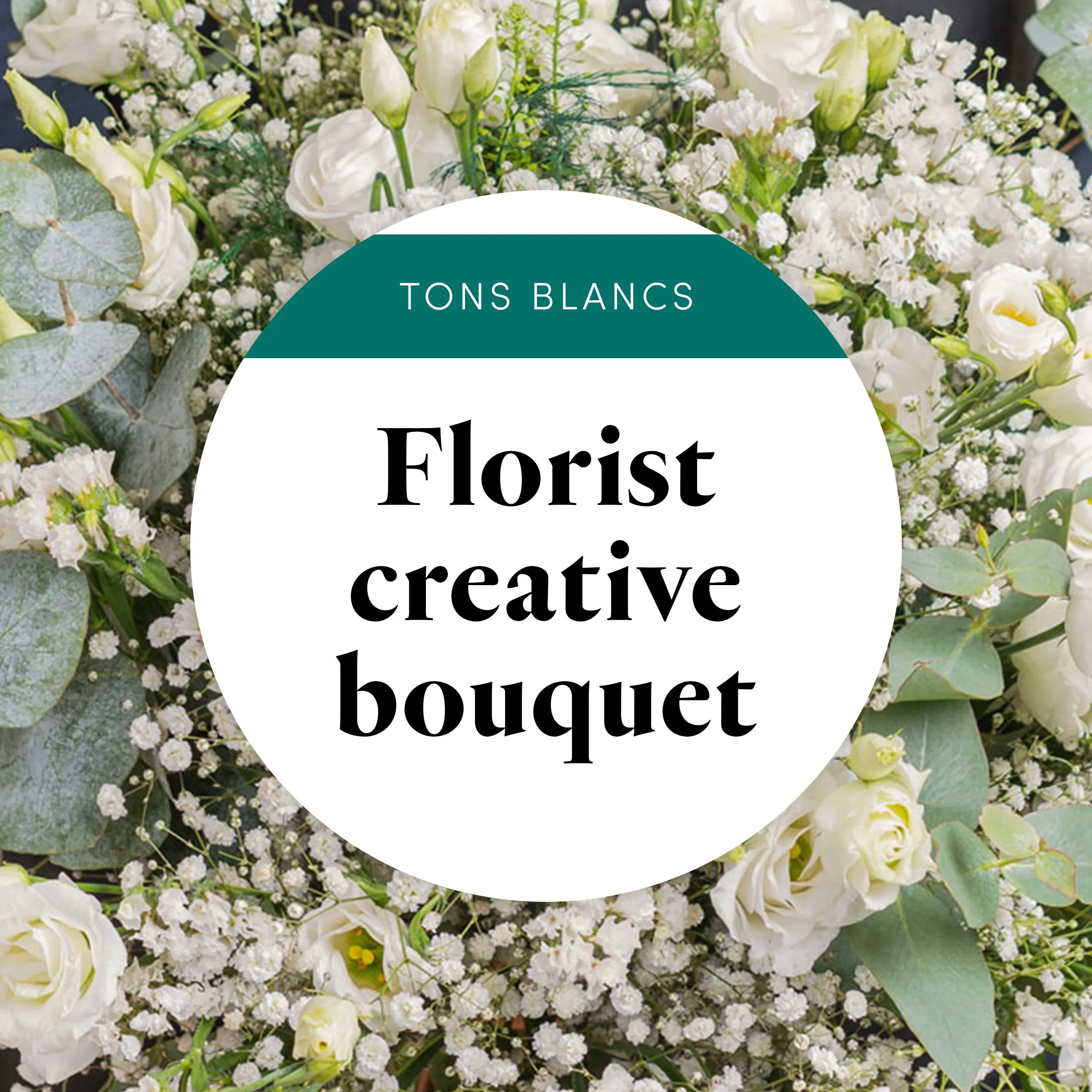 Bouquet du fleuriste Blanc - French Polynesia