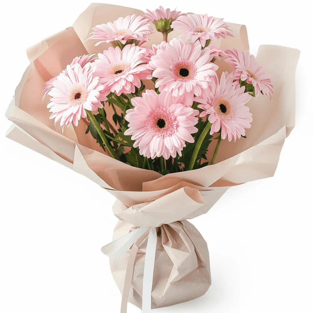 Bouquet of pink gerberas 