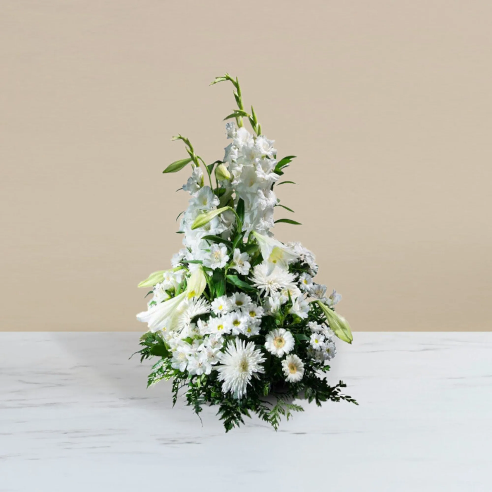 Funeral Vertical center in white tones - Spain