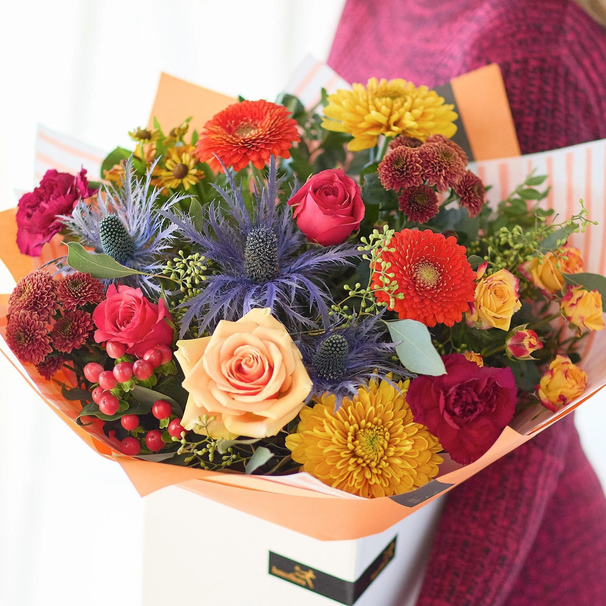 Luxury Brights Autumn Bouquet. - United Kingdom