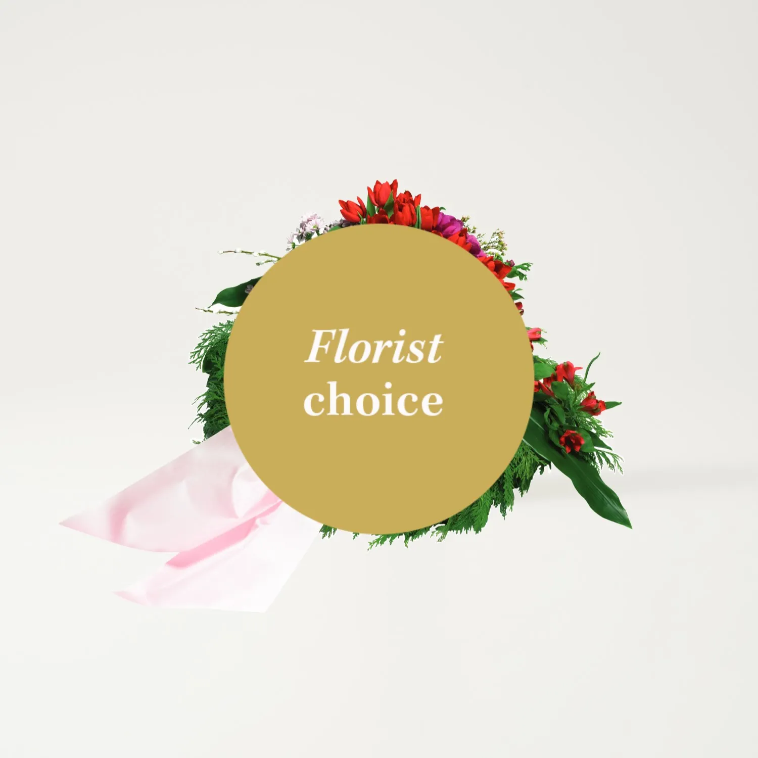 Funeral Wreath with ribbon - Sweden
