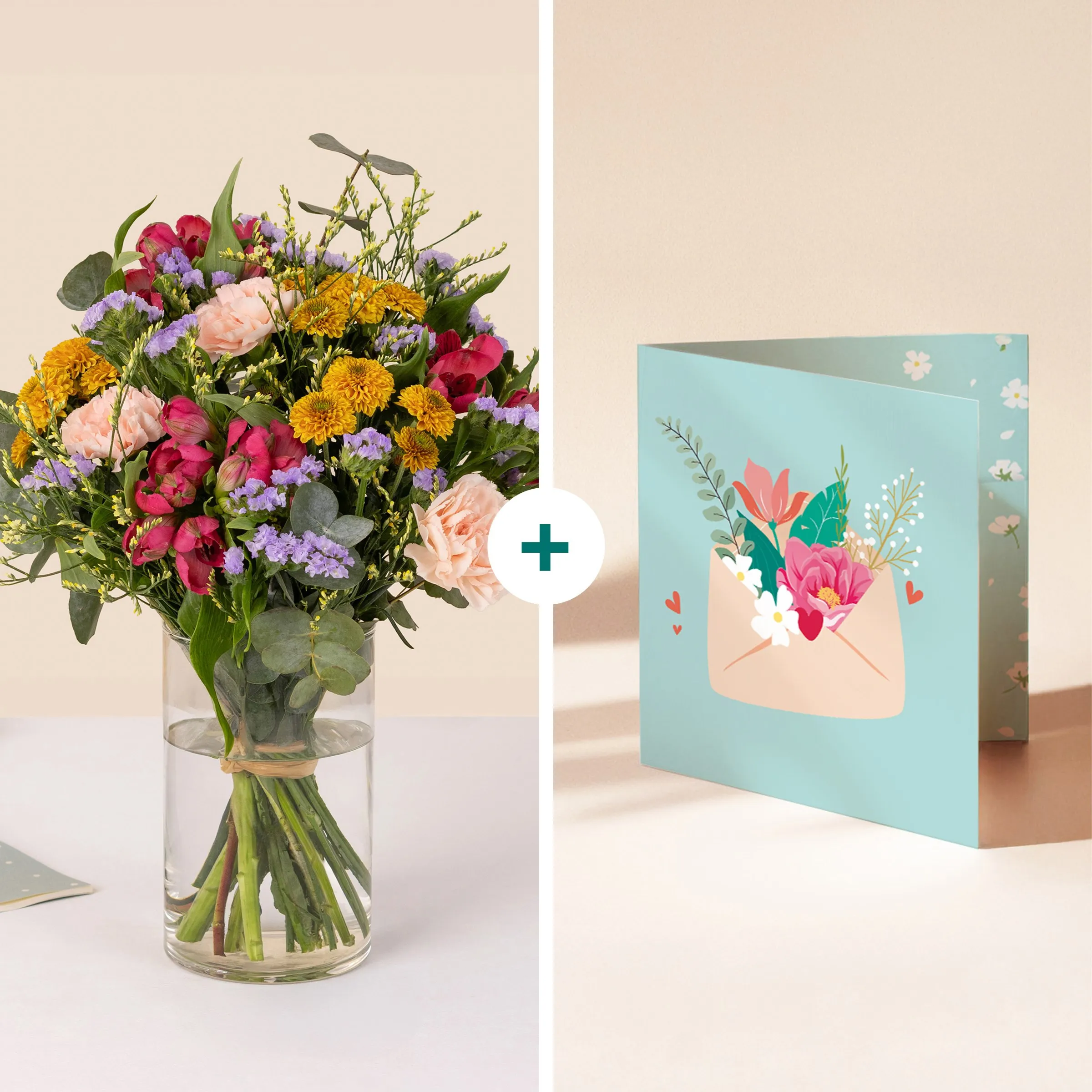 Colorful glow with message card - Eclat colore - France