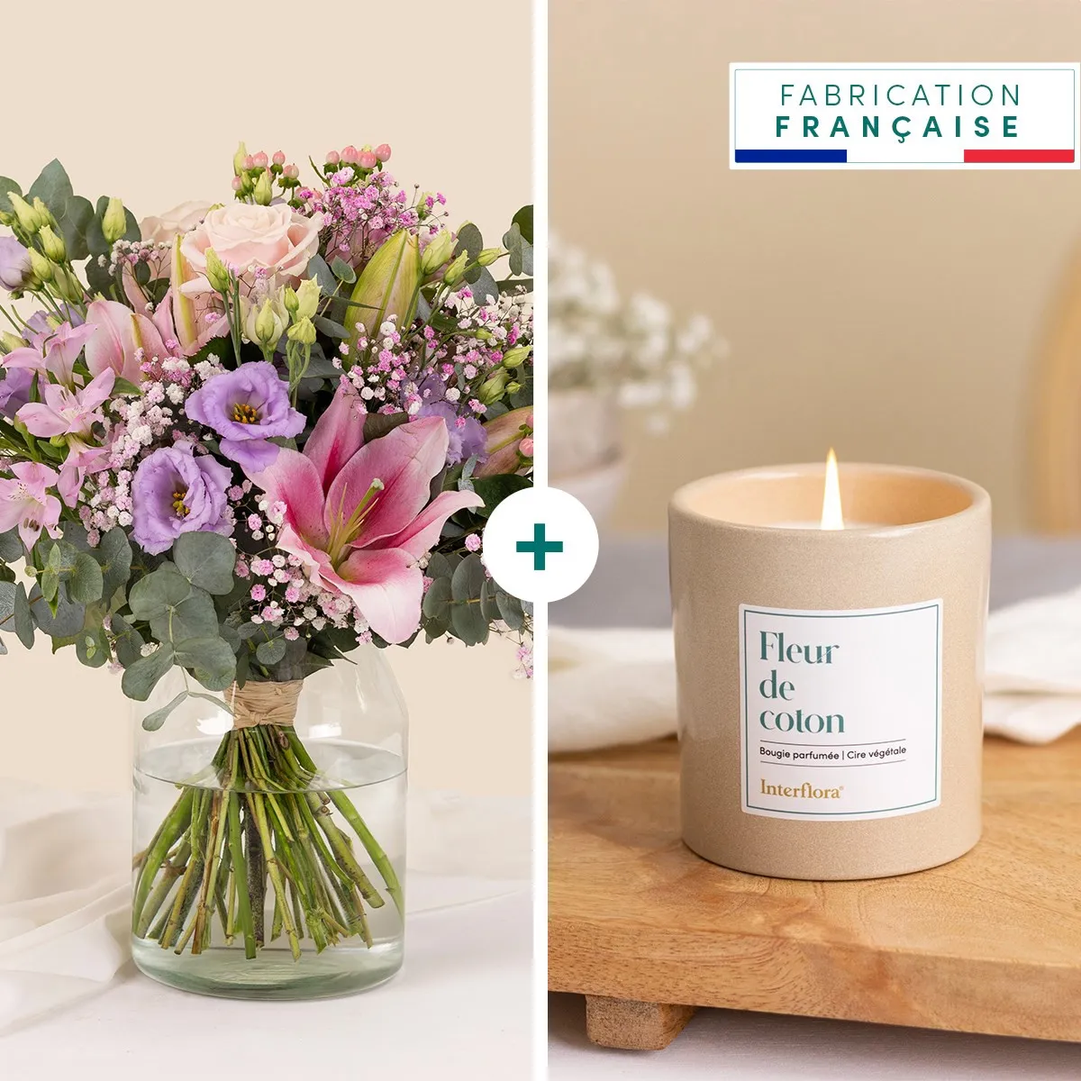 Powdery cloud and its scented candle - Nuage poudre - France