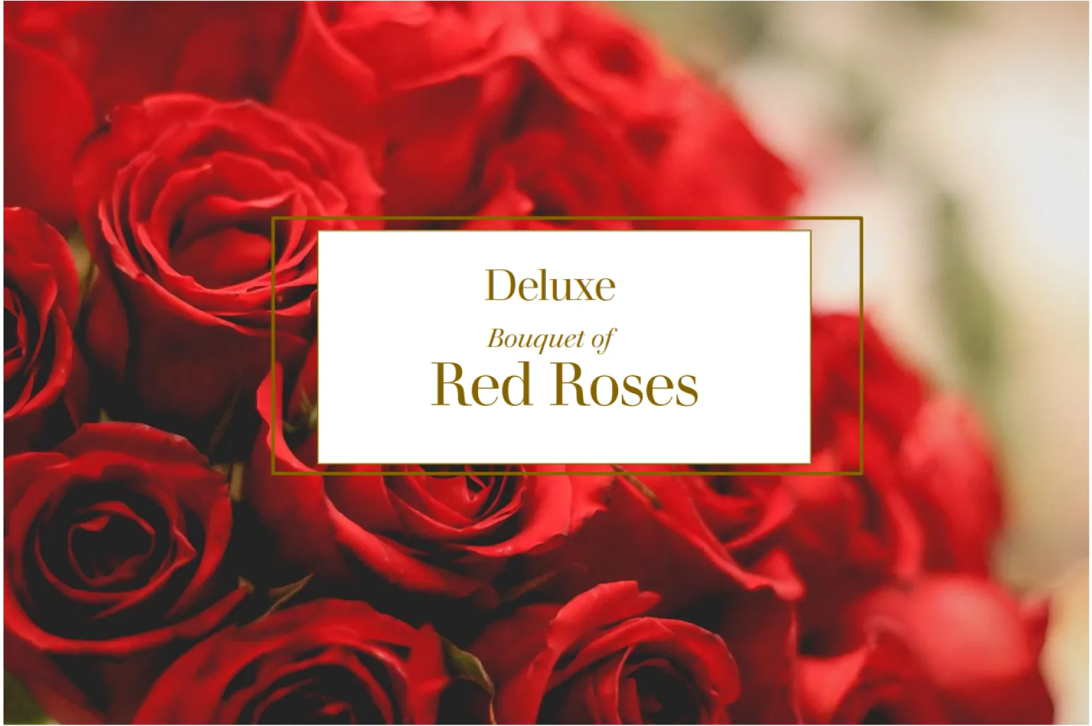 Deluxe Bouquet of Red Roses - Côte d’Ivoire