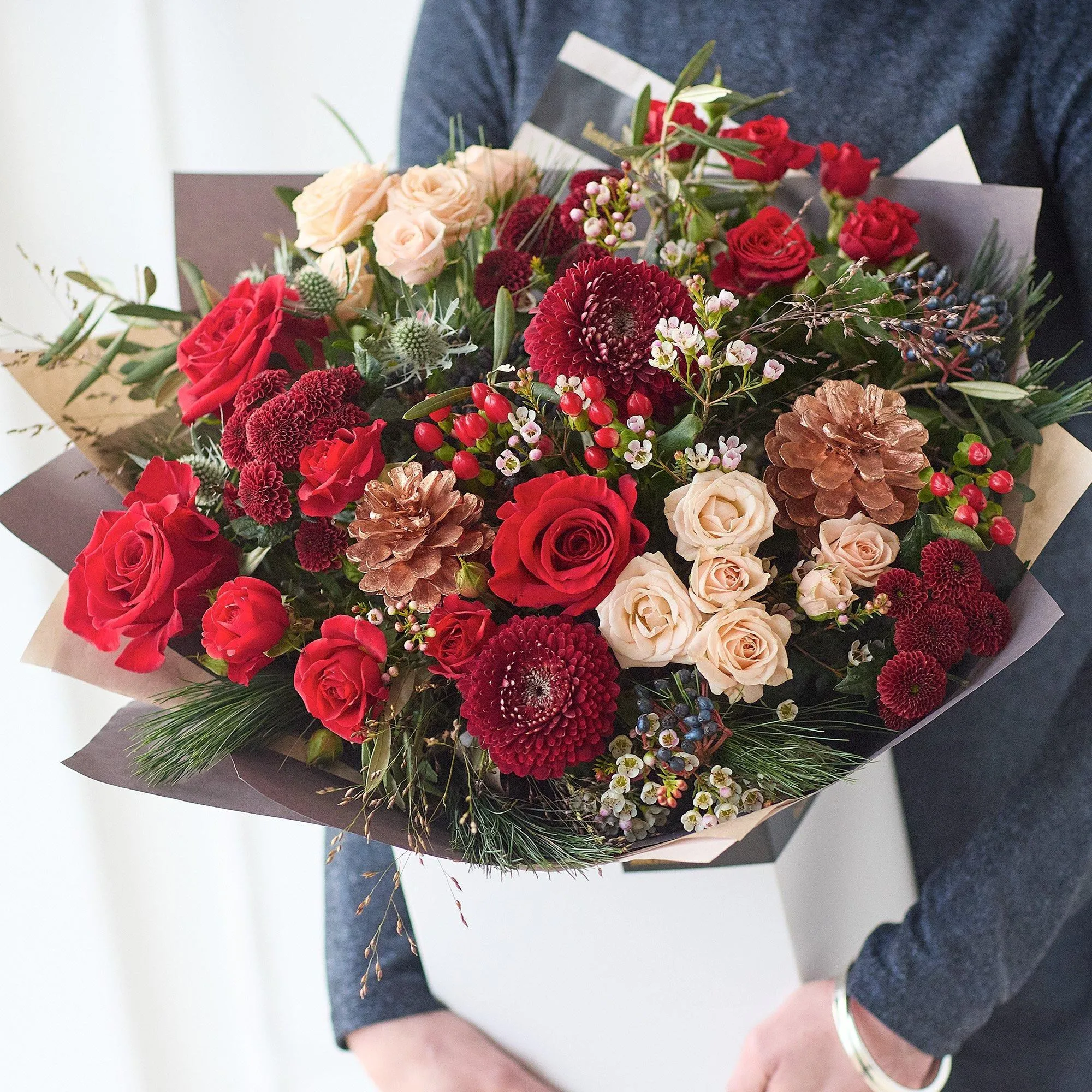 Classic Christmas Splendour Bouquet. - United Kingdom
