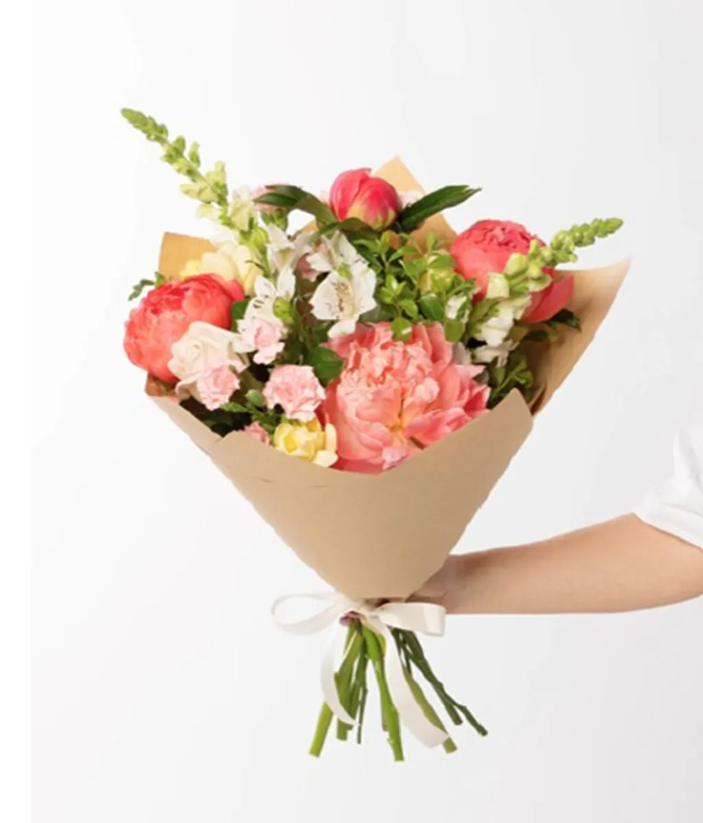 Pretty Peonies Bouquet - New Zealand