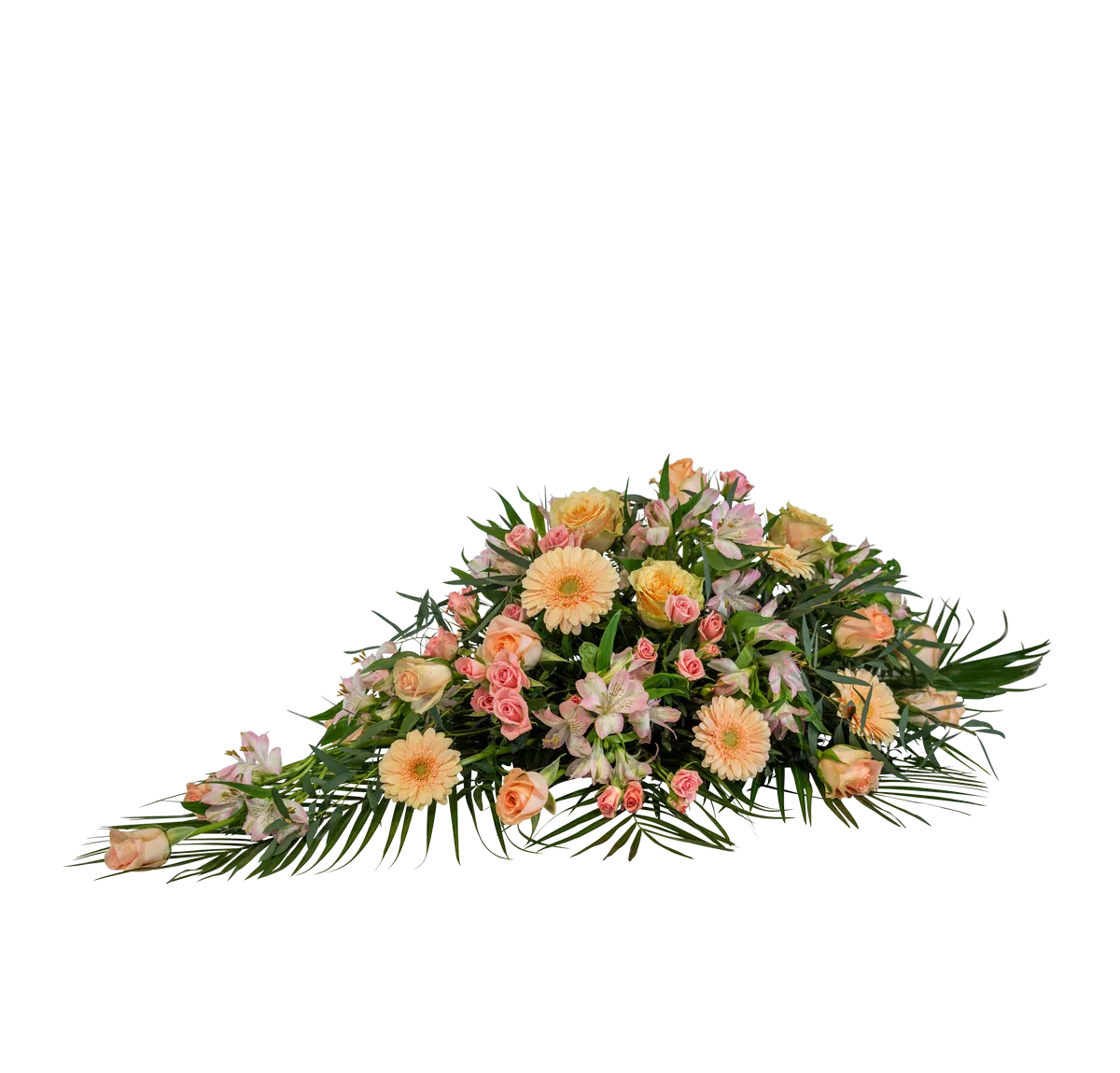 Pastele w sprayu pogrzebowym ze wstążką 248030