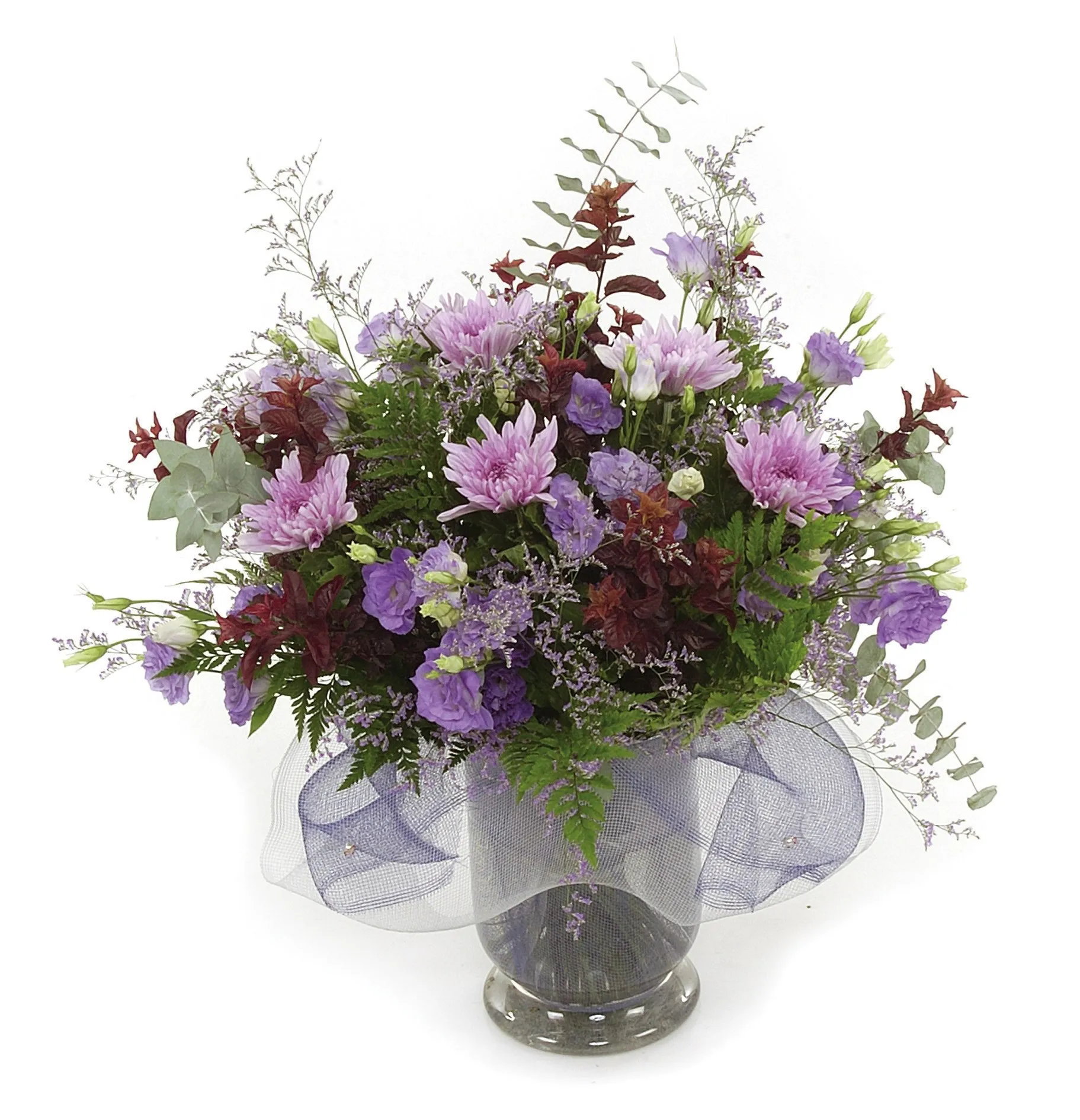 Purple Daisies and Lisianthus - Israel
