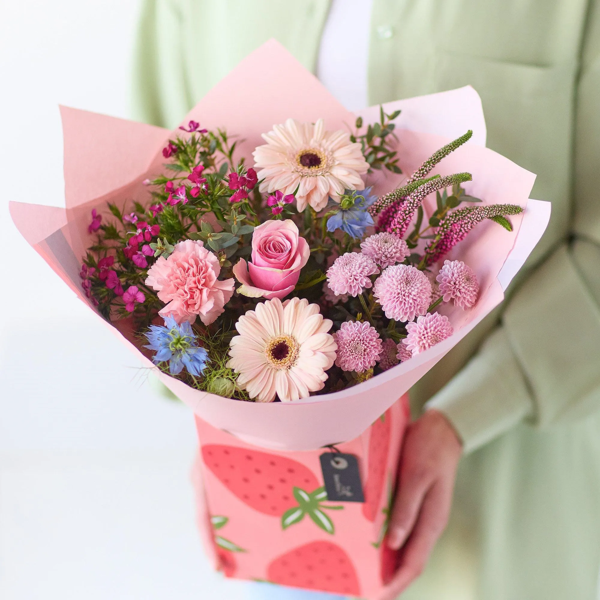 Truskawkowe pudełko upominkowe.