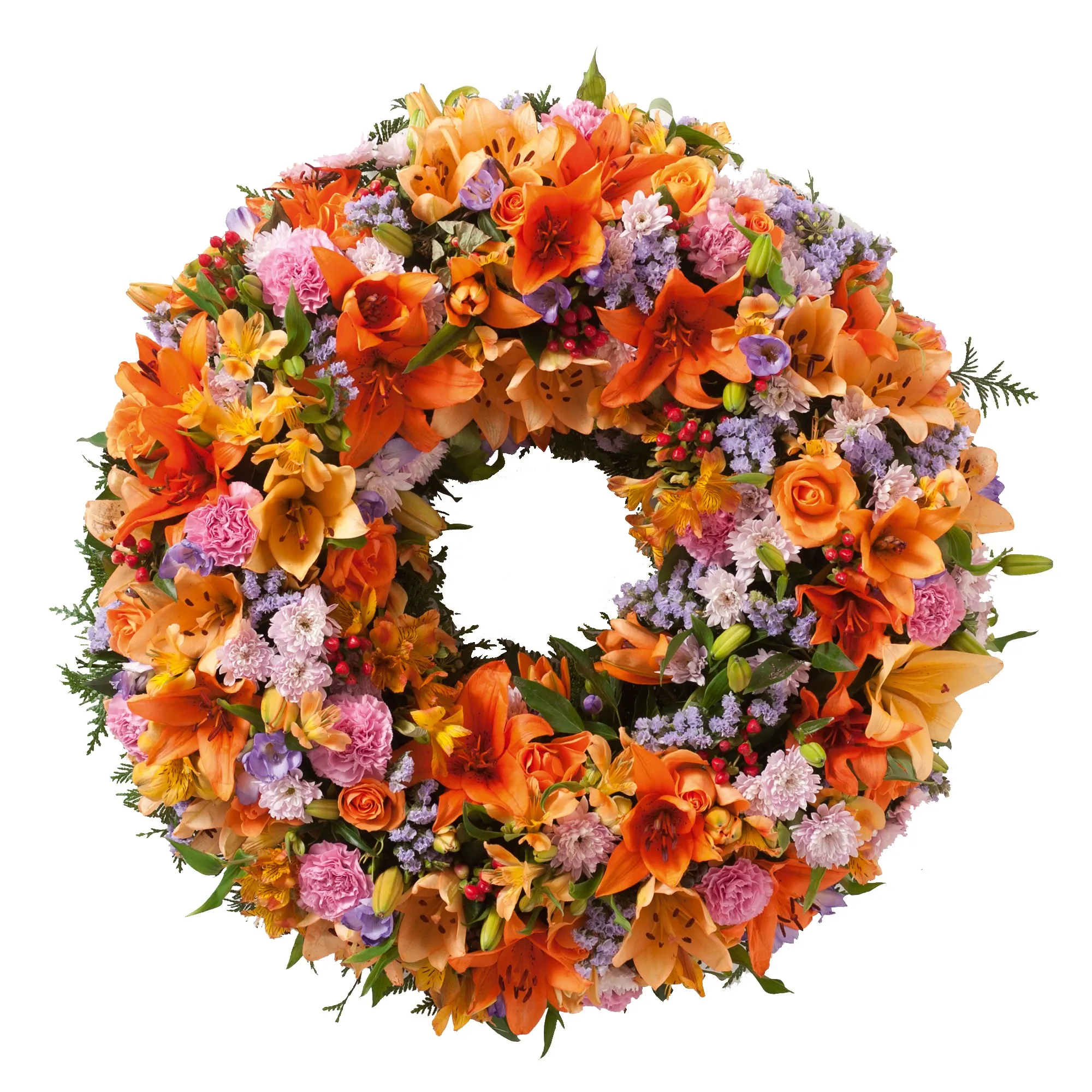 Colorful wreath