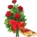 Roses with chocolates