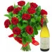 Roses with wine