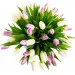 Tulips for women with teddy bear