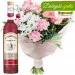 Pastel Bouquet with vodka