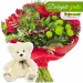 Bukiet Love Story z misiem