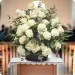 Funeral composition in a basket