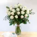 25 White Roses