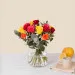 Roses multicolores et bougie - Wielokolorowe róże i świeca
