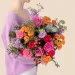 Multicolor palette bouquet