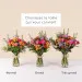 Multicolor palette bouquet