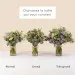 Blueberry bouquet and candle - Myrtille