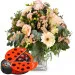 Delikatny sezonowy bukiet z czekoladową biedronką Munz