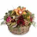 Flower arrangement Elegant Gift with Christmas lights