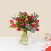 Red tulips bouquet