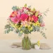 Floral connection - multicolored liliums bouquet