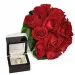 Red Roses bridal bouquet