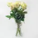 7 white roses