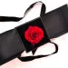 Eternal rose in a box with a chocolate