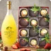 Dark And Gold Strawberries in Dark Chocolate with Ferrero Rocher + Bottega Limoncino Liqueur