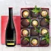 Dark And Gold Strawberries in Dark Chocolate with Ferrero Rocher + Tatrzańskie Lager Beer