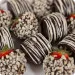Chocolate-covered strawberries and bananas