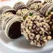 Chocolate-covered strawberries and bananas