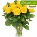 12 yellow roses