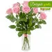 9 pink roses
