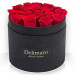 Masterbox - czerwone róże w czarnym pudełku