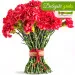 21 red carnations