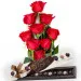 9 red roses with Turkish truffles