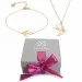 Set - necklace and bracelet - Swallows (gold plated) ANIA KRUK