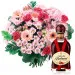 Bouquet for grandparents with cherry liqueur