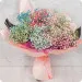 Bouquet of colored gypsophila