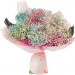 Bouquet of colored gypsophila