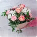 Pastel bouquet with Bon Voyage non-alcoholic wine!