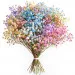 Bouquet of colored gypsophila