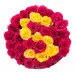 Red roses in a black box