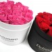 Masterbox - czerwone róże w czarnym pudełku