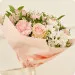 Pastel Bouquet with Wine for Grandma